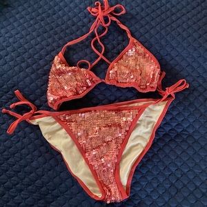 Victoria Secret Sequin String Bikini